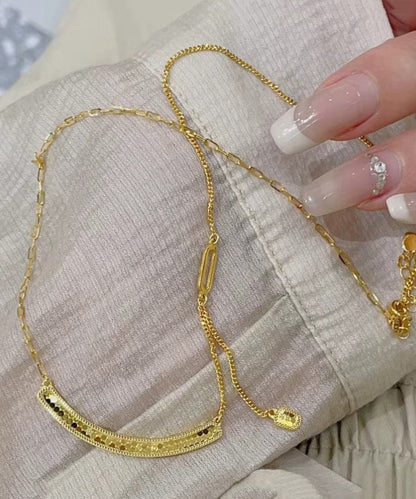 Gold Sterling Silver Overgild Fish Scale Smile Locket Necklace