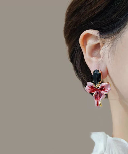 Sterling Silver Overgild Drop Earrings