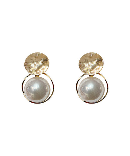 Diy Gold Sterling Silver Alloy Pearl Stud Earrings Kx1022