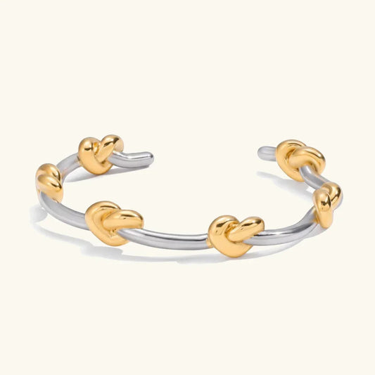 Renee Two Tone Knot Bangle