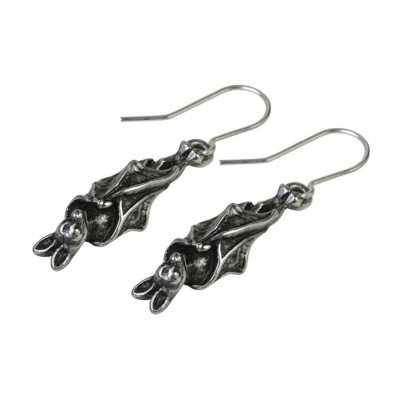 Awaiting the Eventide Alchemy Gothic Bat Earrings