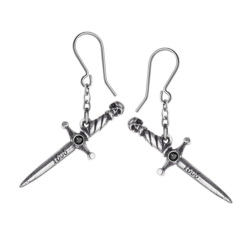 Hand of Macbeth Dagger Earrings by Alchemy Gothic