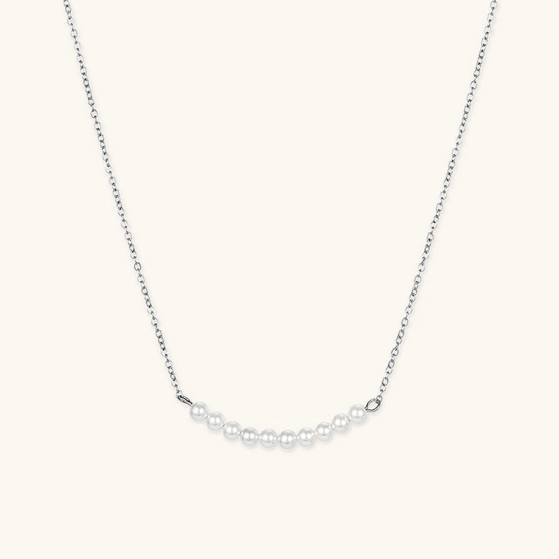 Emilia Pearl Bar Necklace