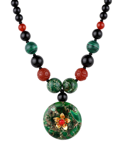 Style Short Necklace Versatile Safety Buckle Jade Pendant