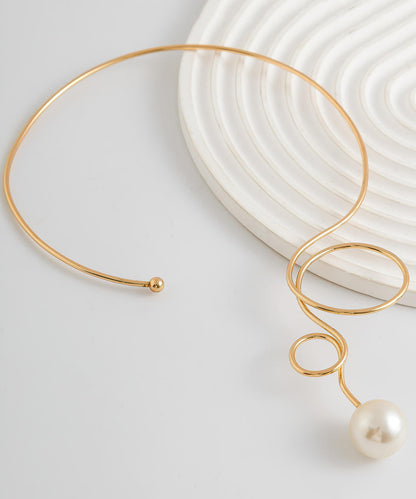 Alloy Bow Pearl Water Drop Princess Necklace