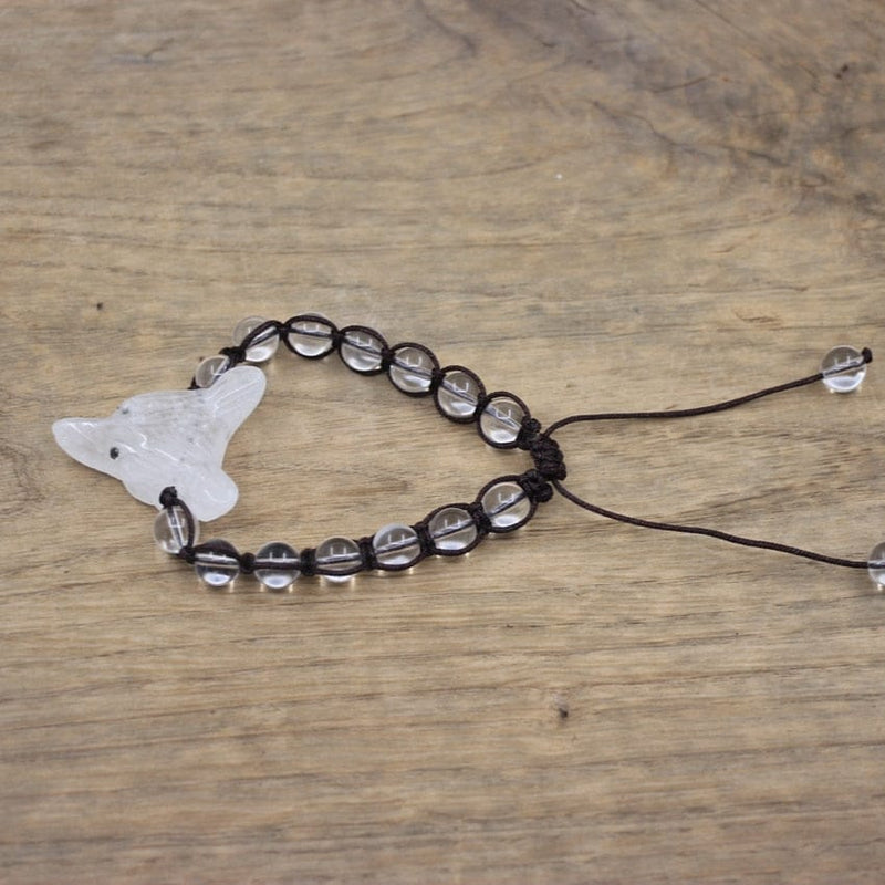 Natural Stone Wolf Beaded Bracelet