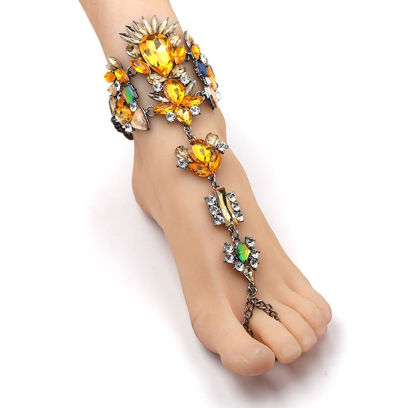 Rhinestone Crystal Anklet