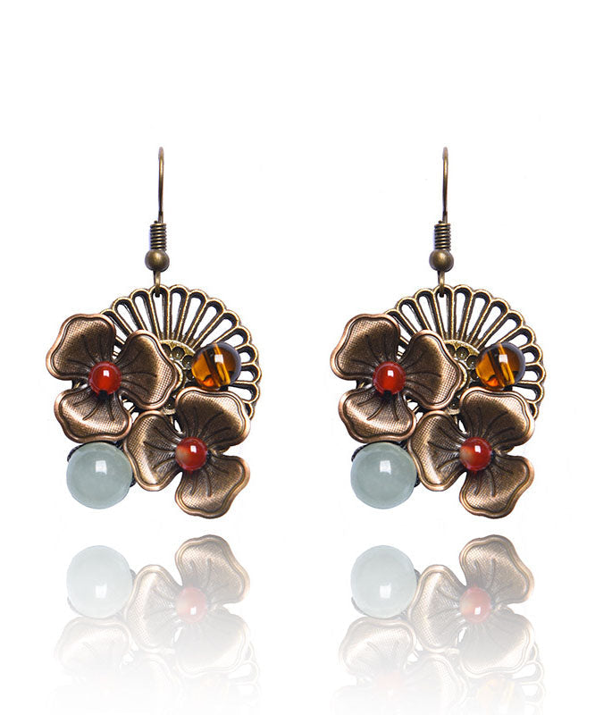 Handmade Agate Fine Copper Style Drop Earrings