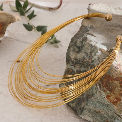 Multi Layered Goddess Necklace Collar