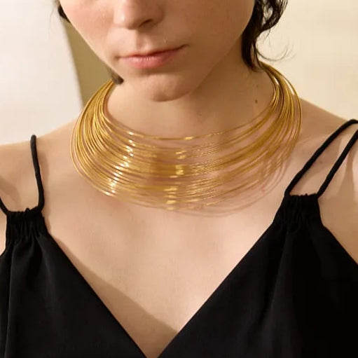 Multi Layered Goddess Necklace Collar