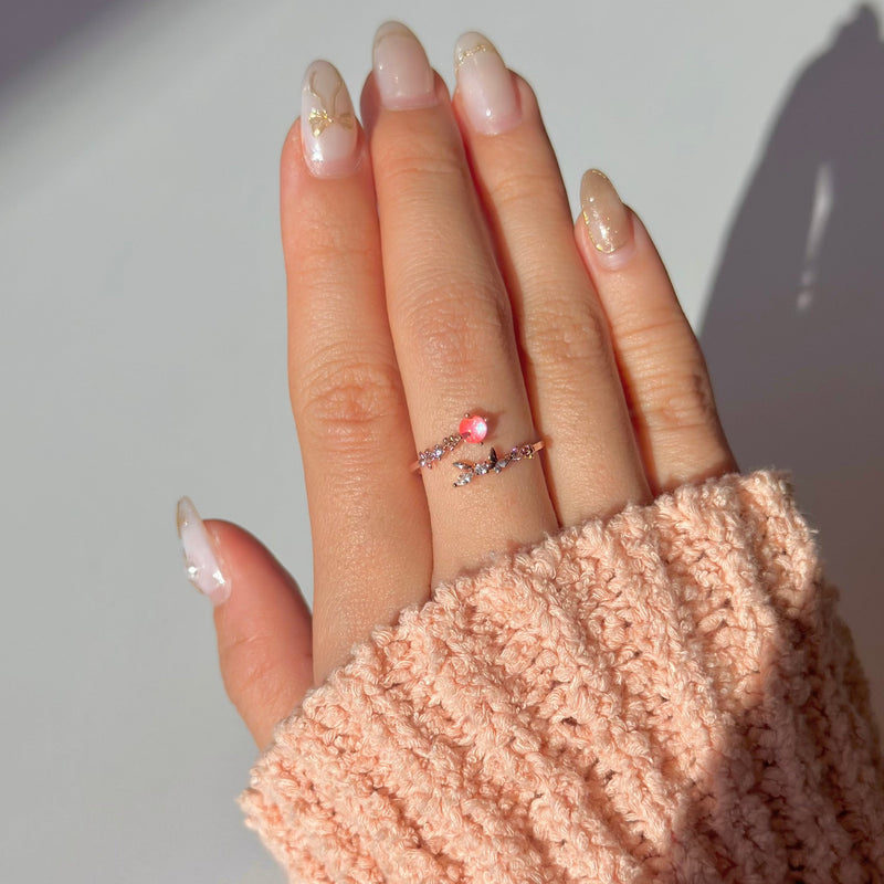 [] Butterfly Aurora Ring