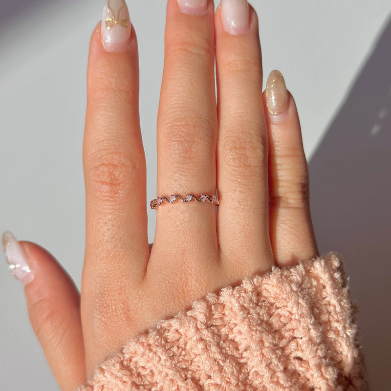 Pink Wave Ring