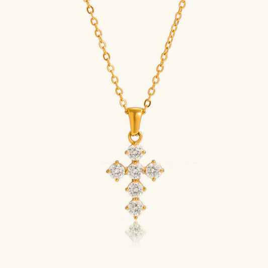 Wynter Diamond Cross Necklace