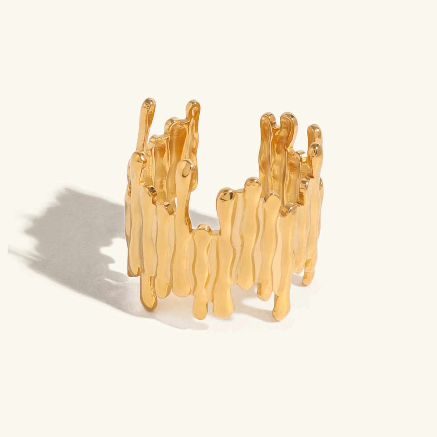 Zoella Abstract Gold Ring