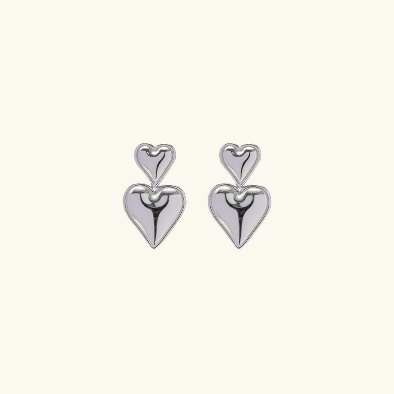 Kiparis Gold Heart Earrings