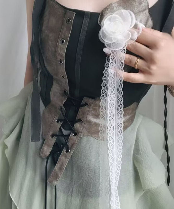 Modern White Lace Hollow Out Necklace Ya006