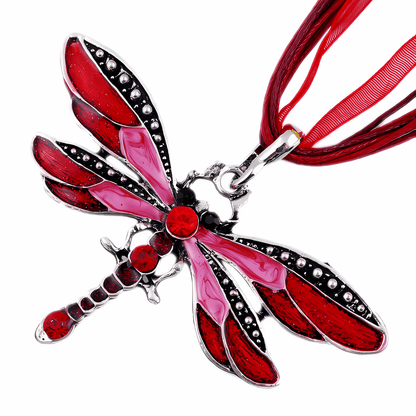 Mystic Crystal Dragonfly Necklace