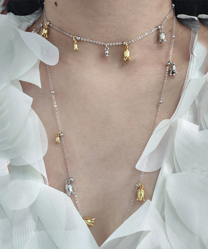 New Silk Alloy Tassel Lariat Necklace Ya016