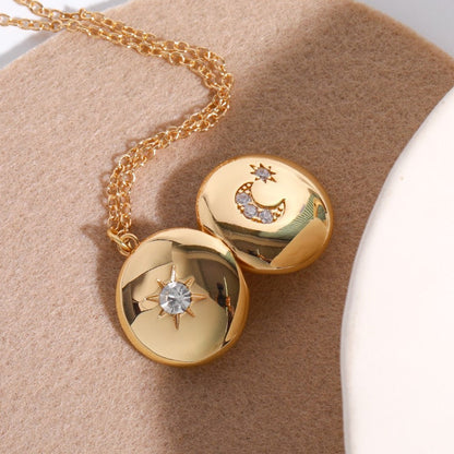 Butterfly Shell Locket Necklace