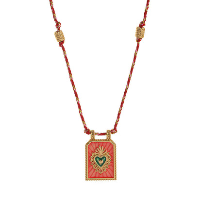 Siyona Cord Charm Necklace