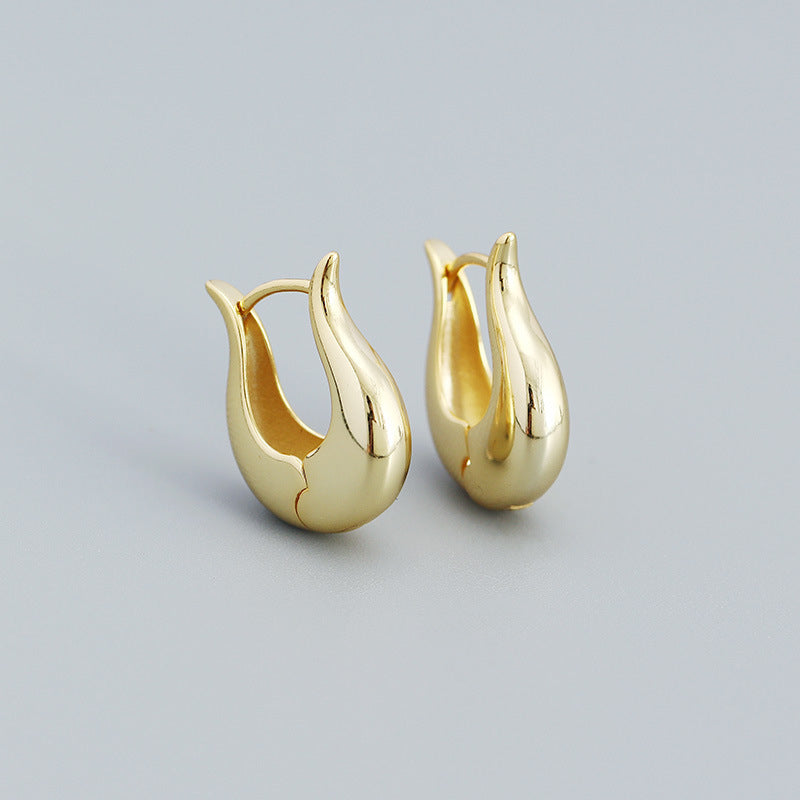 Dhriti Sleek Geometric Hoop Earrings