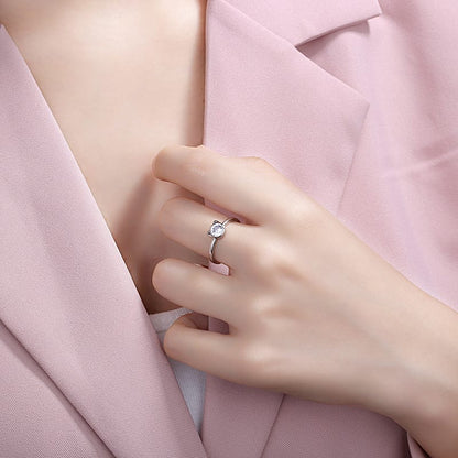 Mystic Catlight Solitaire Ring