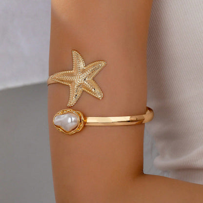 Ameerah Starfish Pearl Arm Cuff