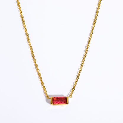 Bree Dainty Birthstone Necklace