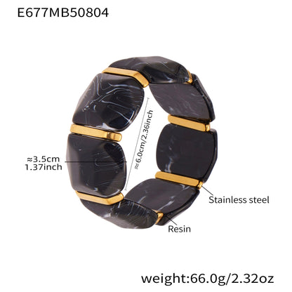 Alianny Irregular Resin Bracelet