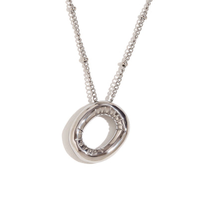 Aiyanah Glossy Bubble Letter Necklace