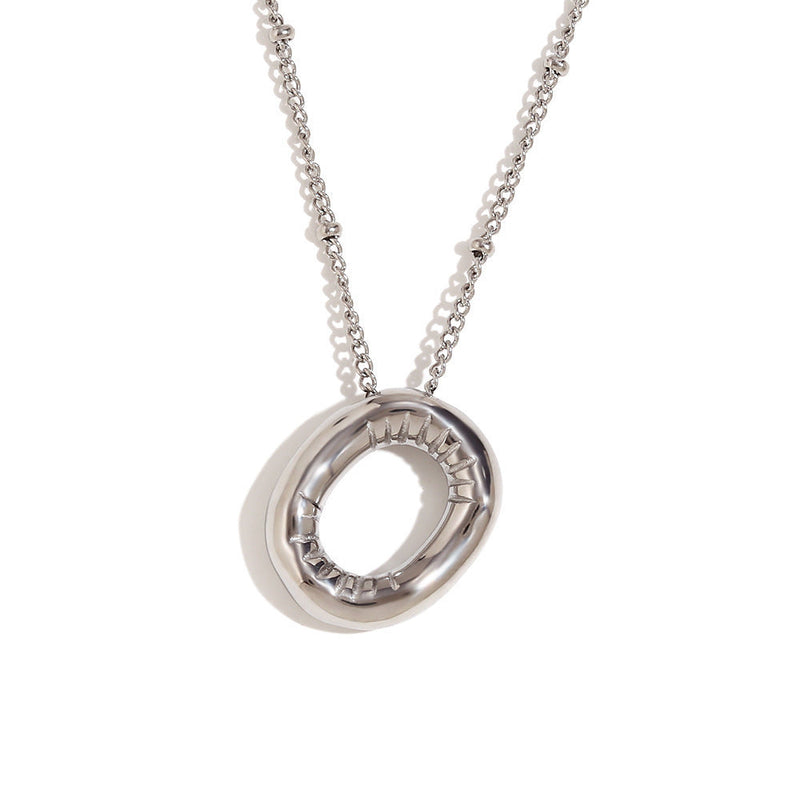 Aiyanah Glossy Bubble Letter Necklace