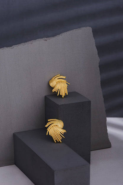 Eden Retro Gold Earrings