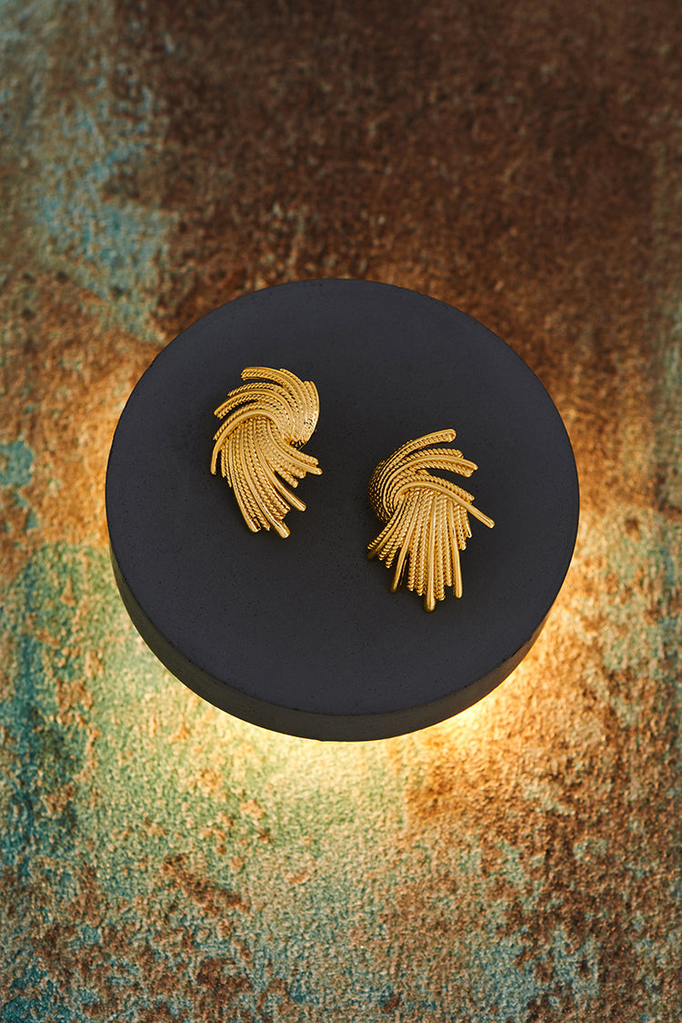 Eden Retro Gold Earrings