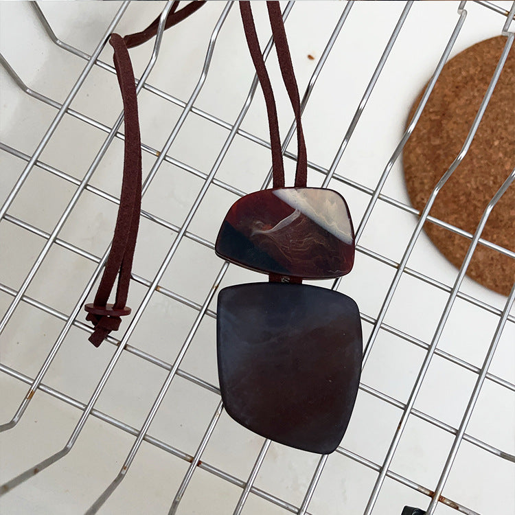 Remmi Abstract Resin Necklace
