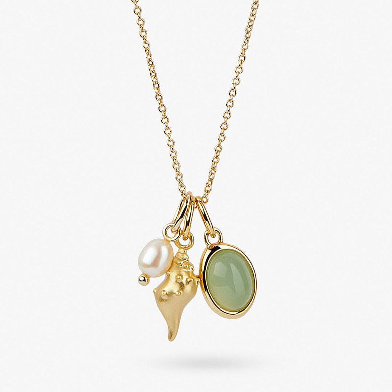 Arlynn Gold Plated Shell Necklace