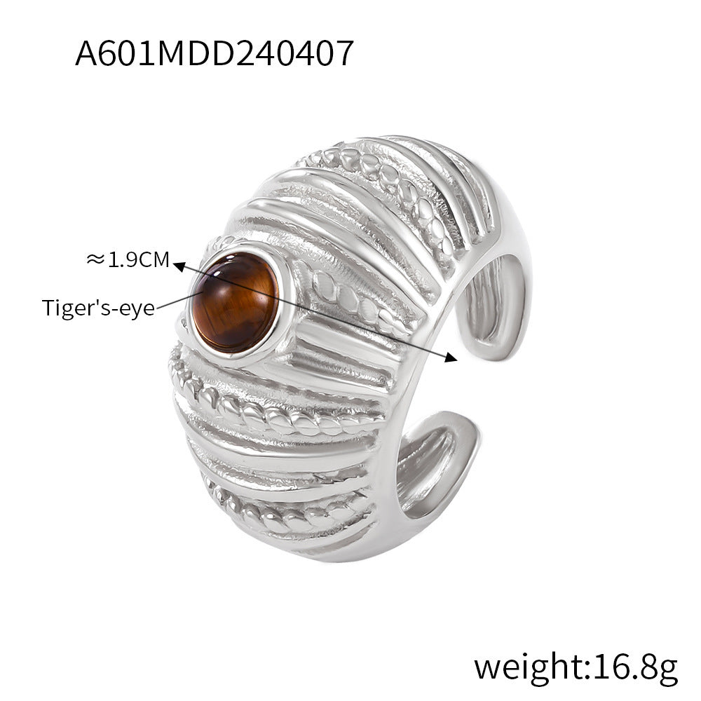 Hallee Geometric Inlay Ring