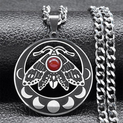 Lunar Moth of Transformation Necklace