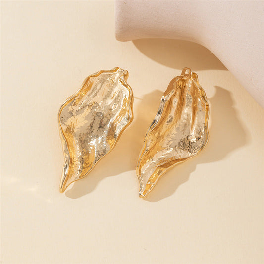 Emina Gilded Leaf Earrings