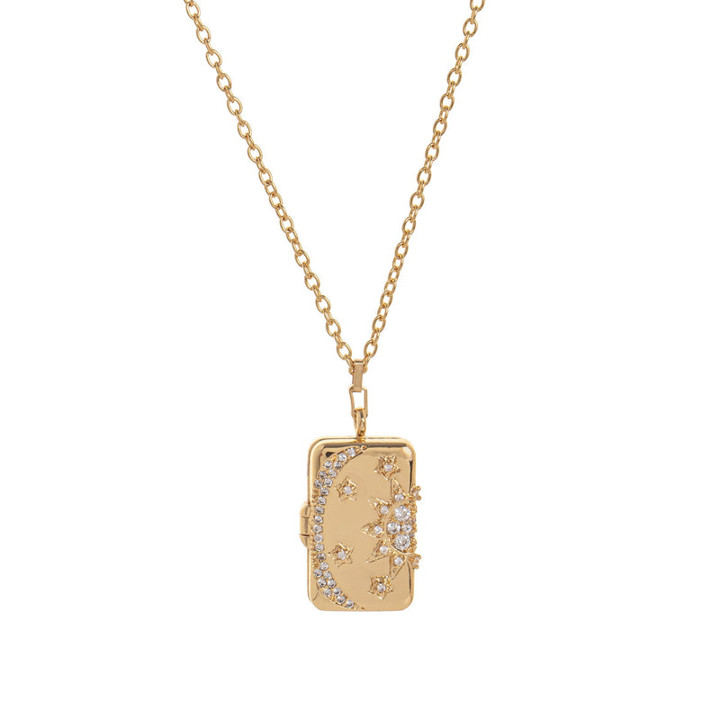 Butterfly Shell Locket Necklace