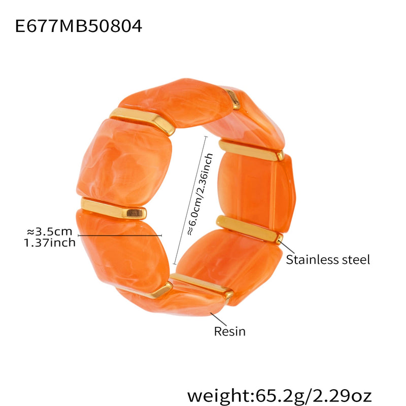 Alianny Irregular Resin Bracelet