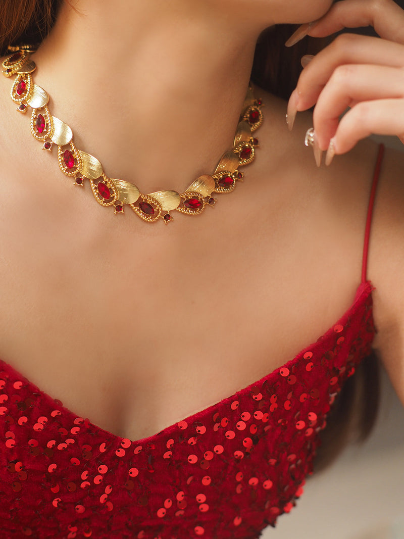 Jirah Ruby-red Necklace