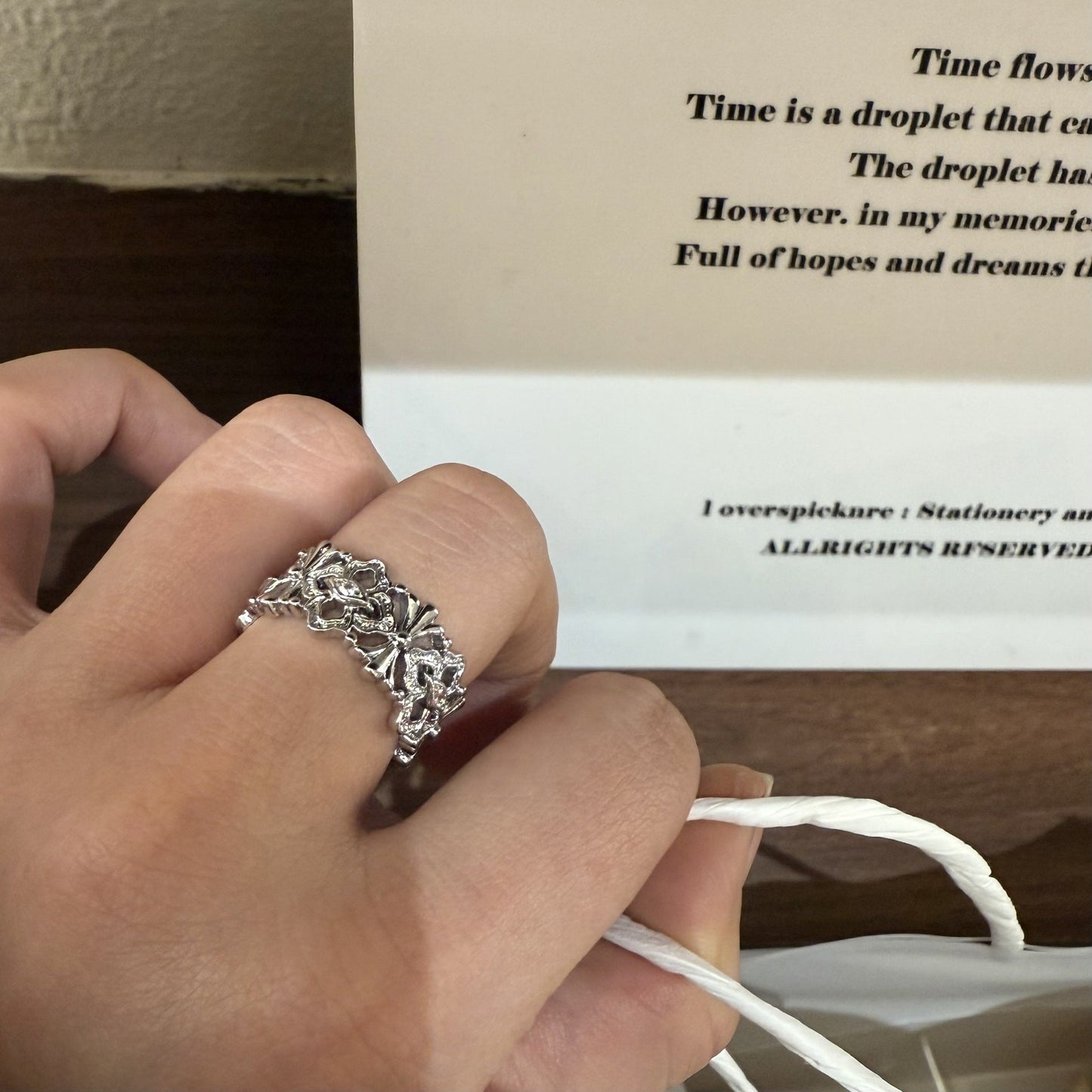 Mercy Zircon Lace Ring