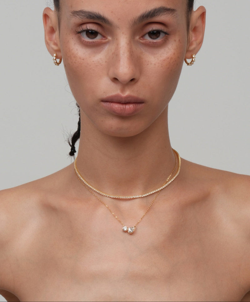 Zaila Double Charm Necklace