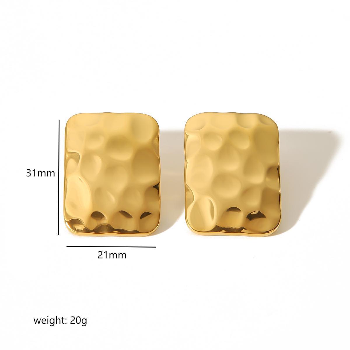 Courtlyn Hammered Irregular Earrings