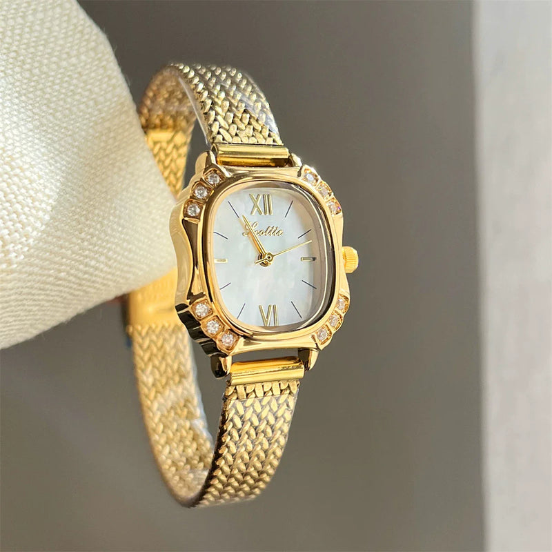 Mother-of-pearl Square Bracelet Watch