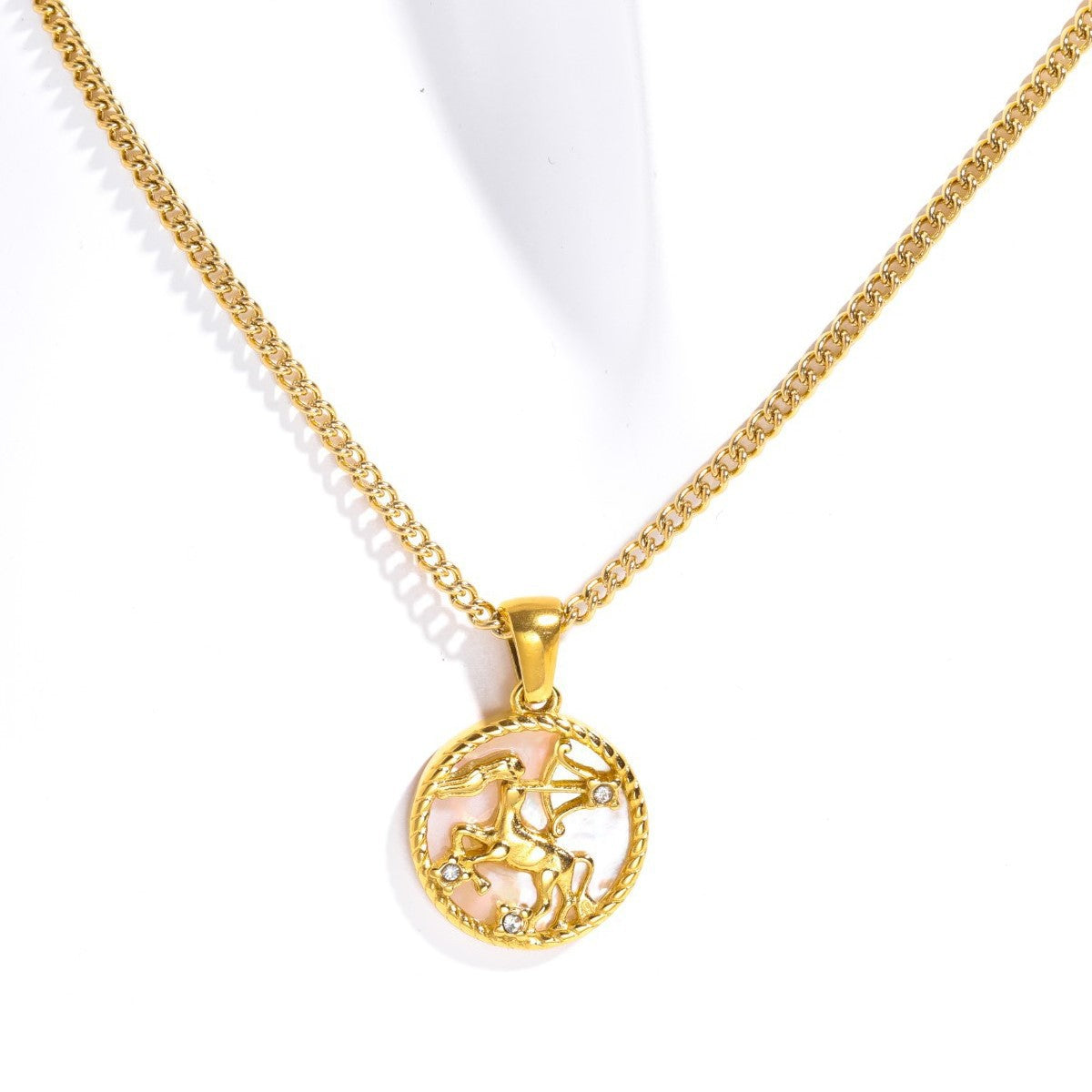 Tamera Zodiac Coin Necklace