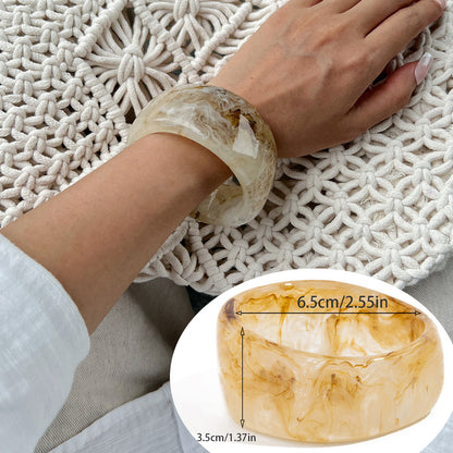 Jovanna Marbled Statement Bangle