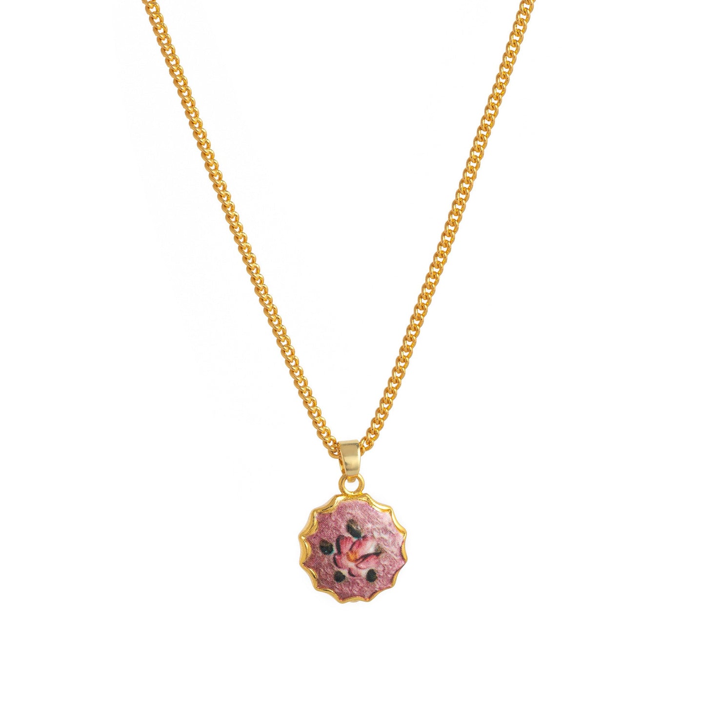 Ayelen Painted Pendant Necklace