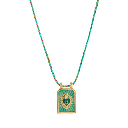 Color Cord Pendant Necklace