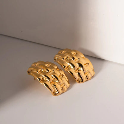 Karolina Woven Texture Earrings